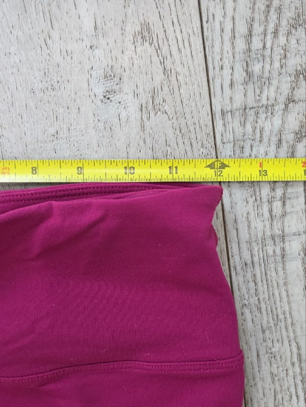 Lorna Jane Raspberry High-Rise Ribbed Leggings - Picture 4 of 5